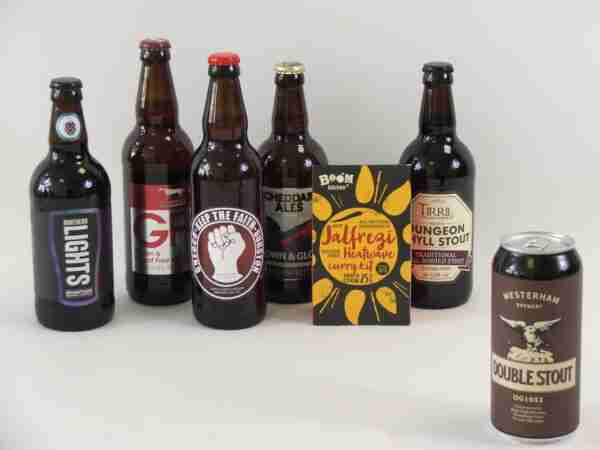 6 dark gluten free beers with 1 curry
